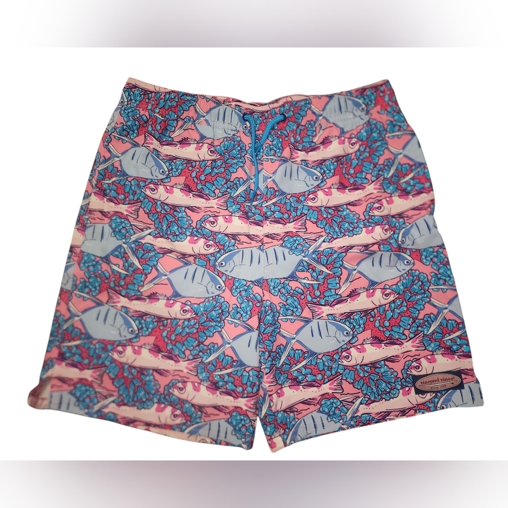 2 Pair of Vineyard Vines Chappy Swim Trunks, Boy's Large​ - Picture 5 of 7